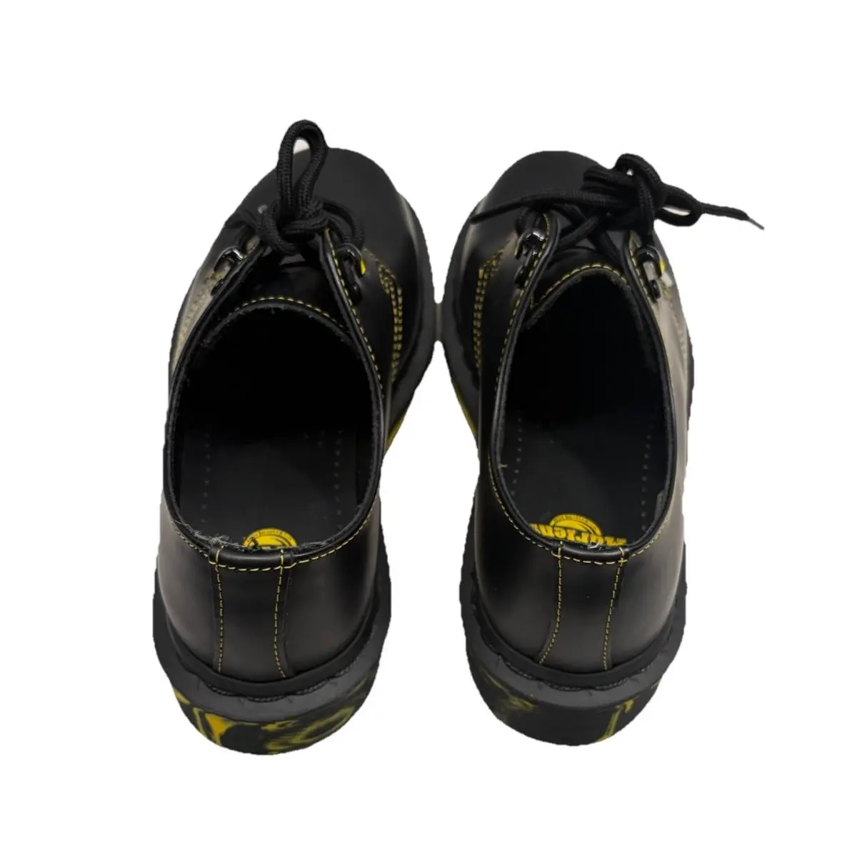 Dr. Martens shoes - Dr. Martens 1461 Marbled Black Yellow - Black 3
