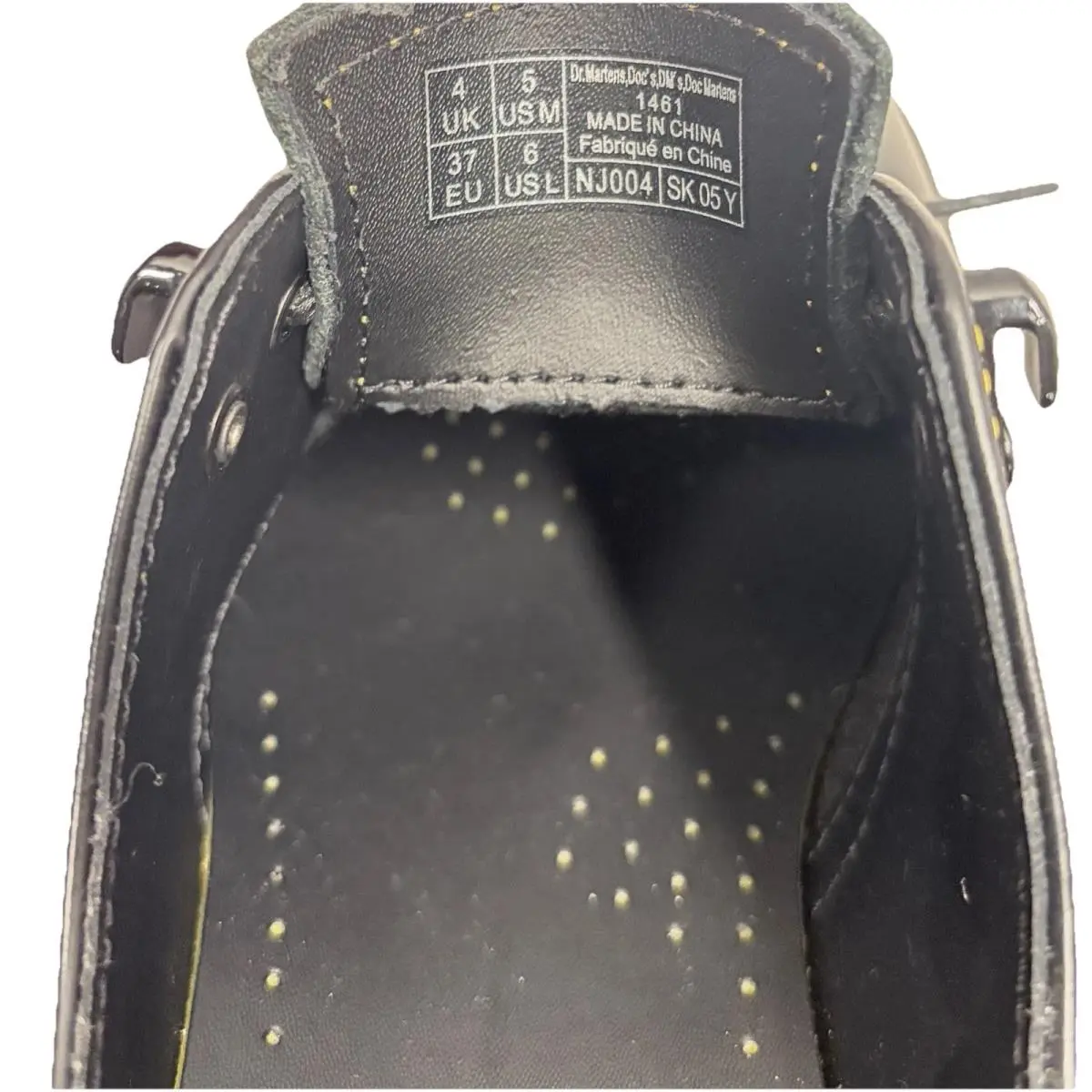 Dr. Martens shoes - Dr. Martens 1461 Marbled Black Yellow - Black 5