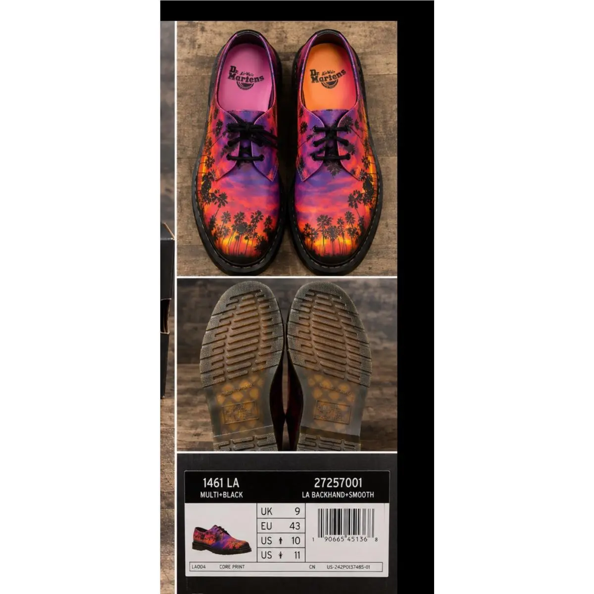 Dr. Martens shoes - Palm Tree Sunset - Palm Tree Sunset - Multicolor (UPC: 0190665451368) 0