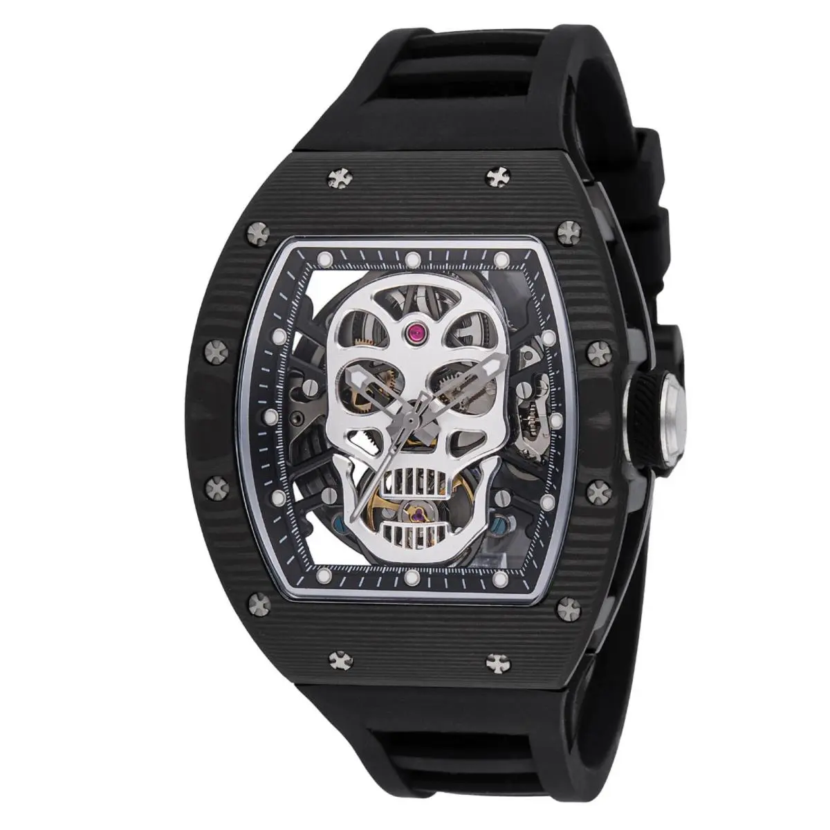 Invicta S1 Rally Automatic Men`s Watch w/ Skeleton Dial - 41mm Black 49025