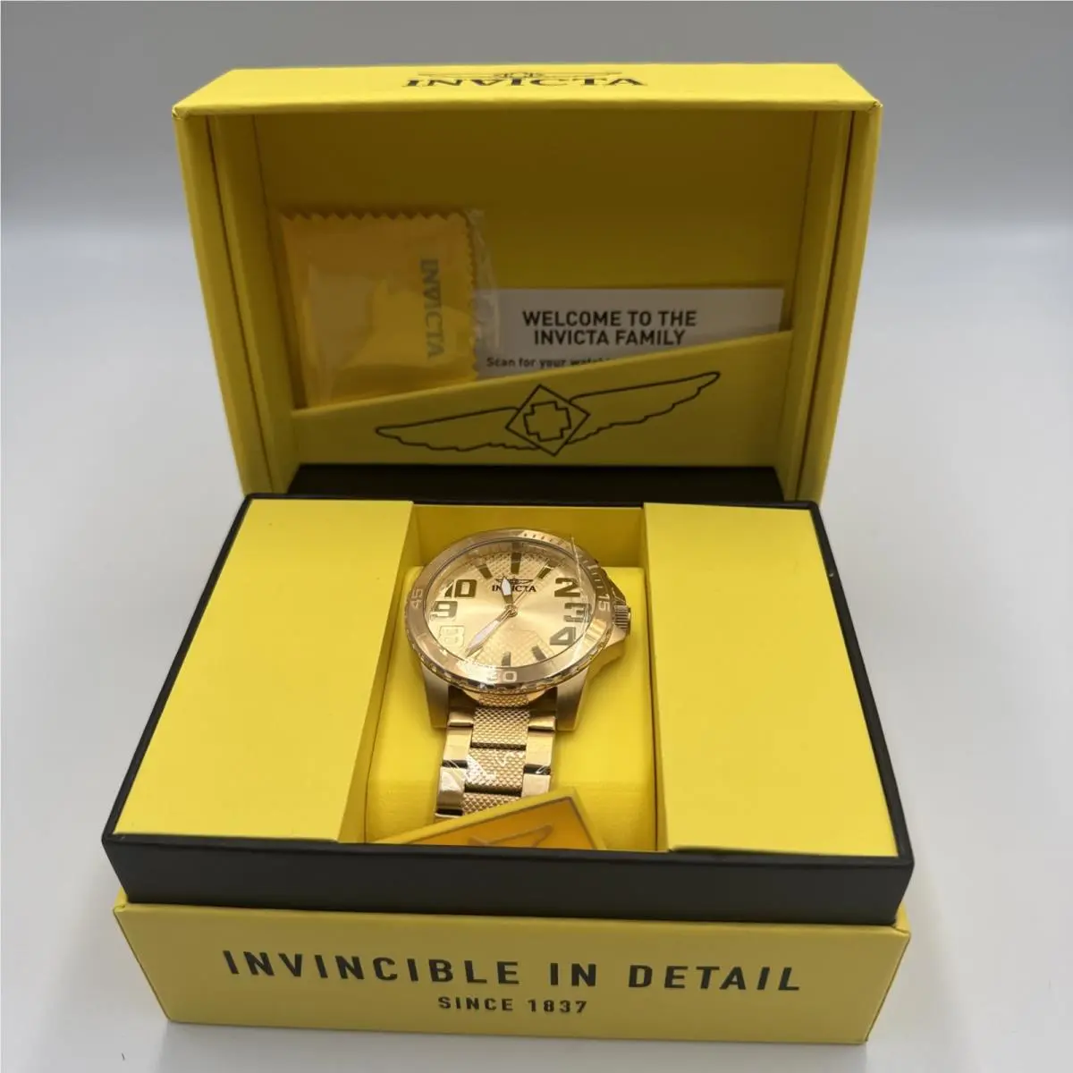 Invicta Speedway Valor Men`s Watch - 48mm 46306 Gold W/gold Dial