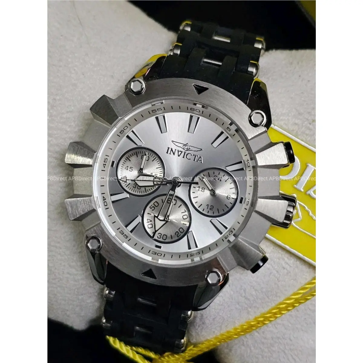 Invicta - Sea Spider - Silver / Black - SS Quartz Chronograph Dial - Mens Watch