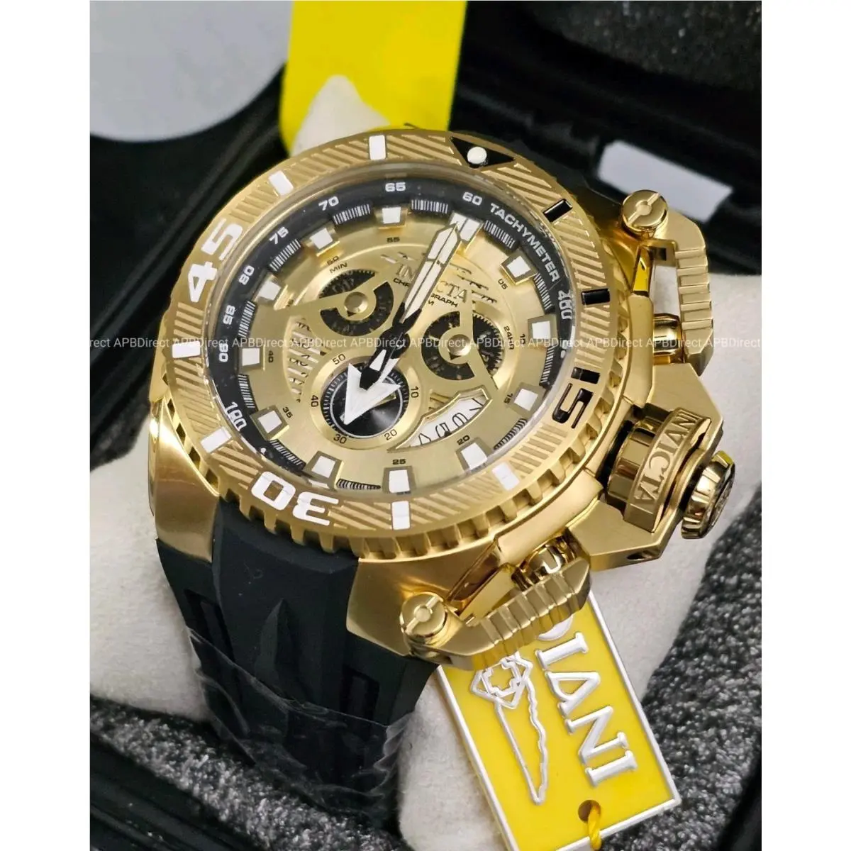 Invicta - Sea Hunter 57mm -next Gen Chronograph - Gold Plated - Mens Watch