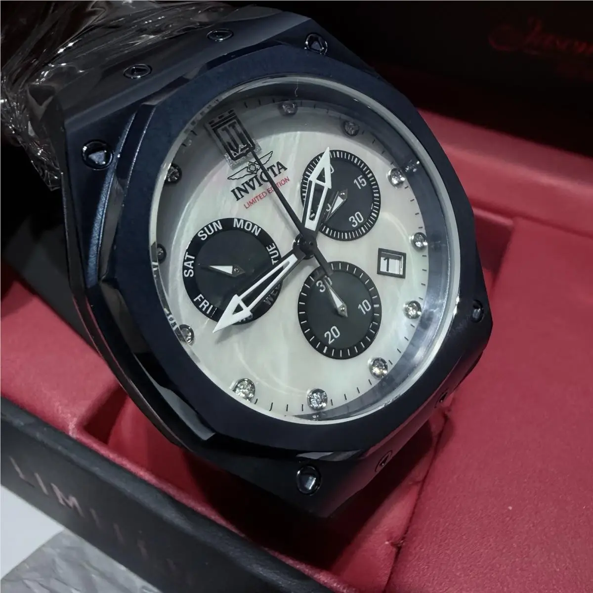 Invicta Jason Taylor Men`s Watch 45mm Stainless Steel Quartz Limited Ed 32562