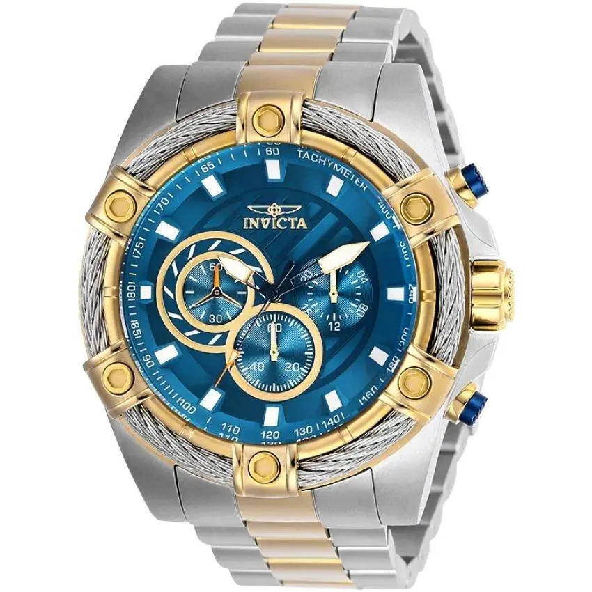 Invicta Bolt Ace Men`s Watch - 52mm Steel Gold 25522