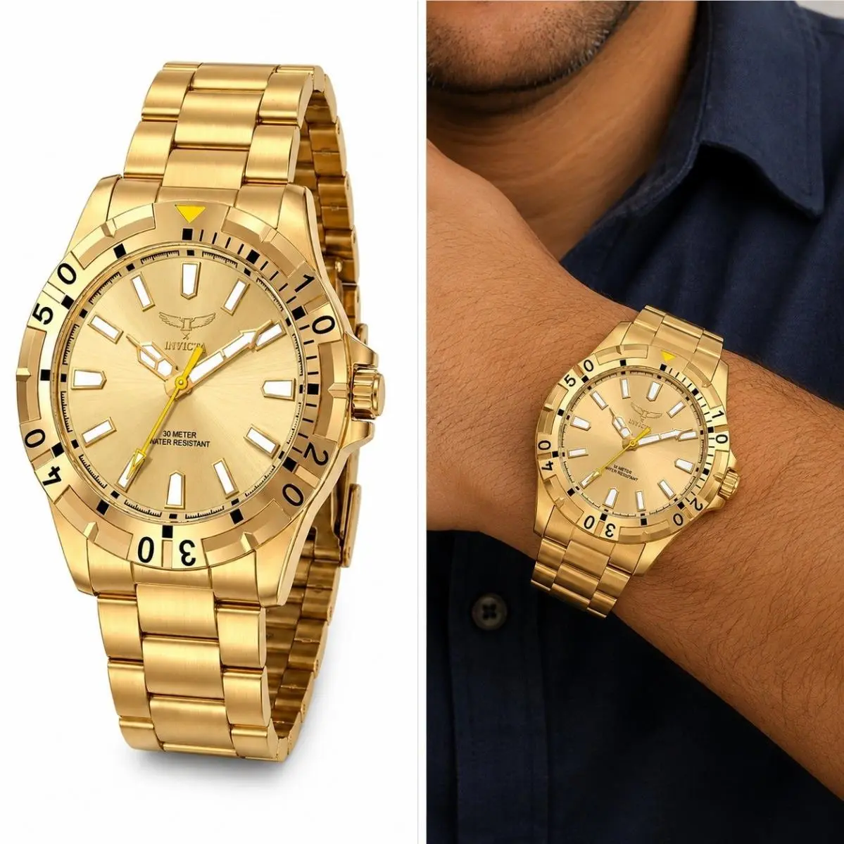 Invicta Specialty I by Invicta Men`s Watch - 42mm. Gold 69030