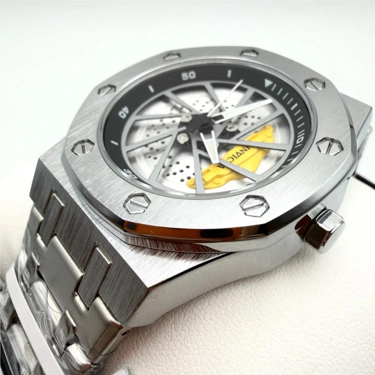 Men`s Invicta Royal Oak Offshore Diver Full Stainless Steel Watch 42mm
