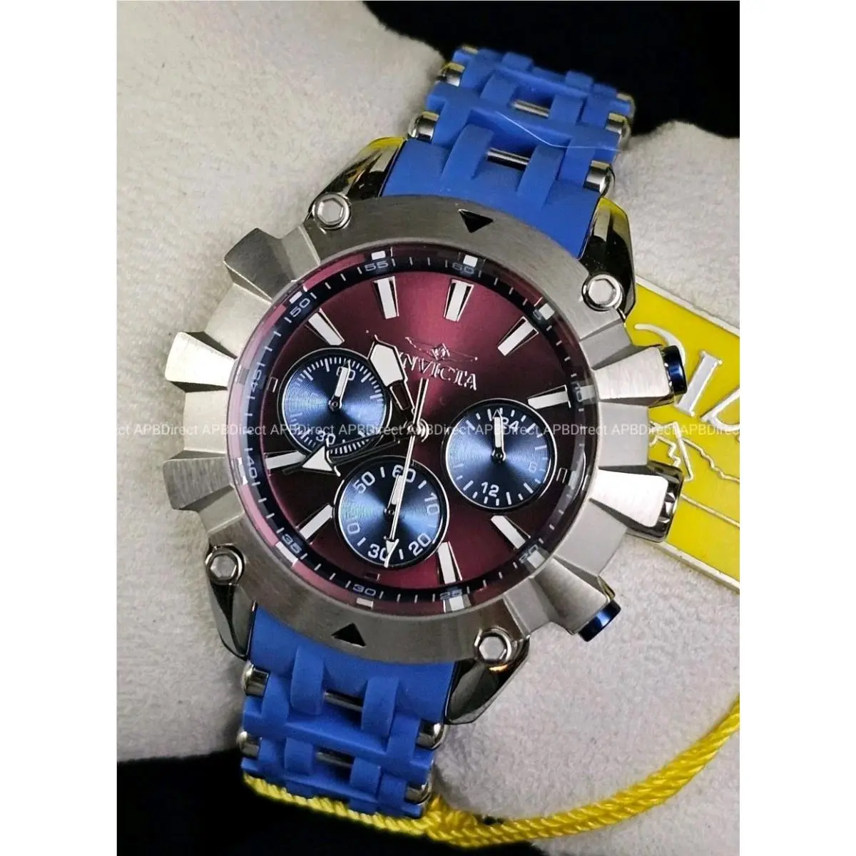 Invicta - Sea Spider - Burgundy / Blue - SS Quartz Chronograph Dial - Mens Watch