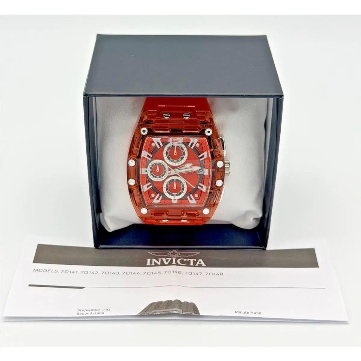 Invicta S1 Rally Allogrip Men’s Red Silicone Watch 42mm 70142