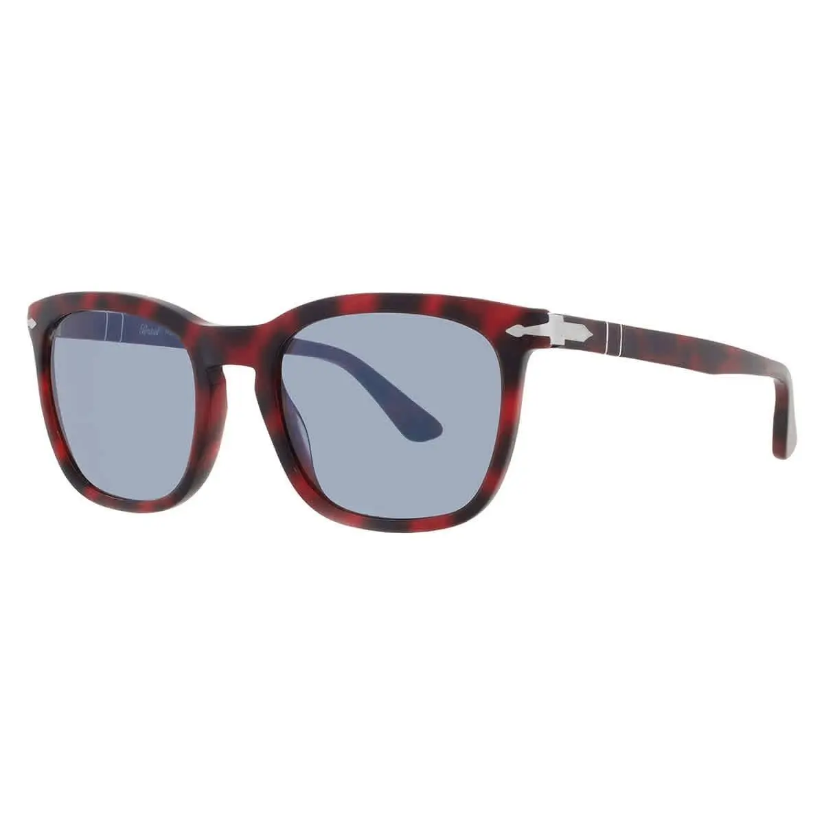 Persol Light Blue Square Men`s Sunglasses PO3193S 110056 55 PO3193S 110056 55