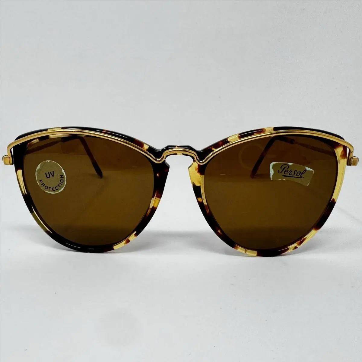 Vintage Persol Ratti Chester 52-16-140 Tortoise Gold Sunglasses Nos Italy