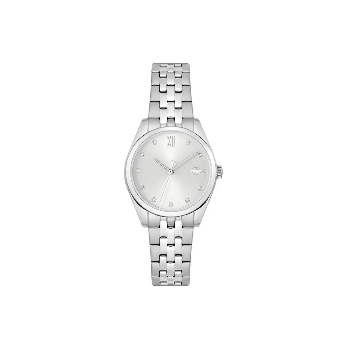 Tuilerie Women`s Quartz Stainless Steel Silver with Crystal Indexes by Lacoste