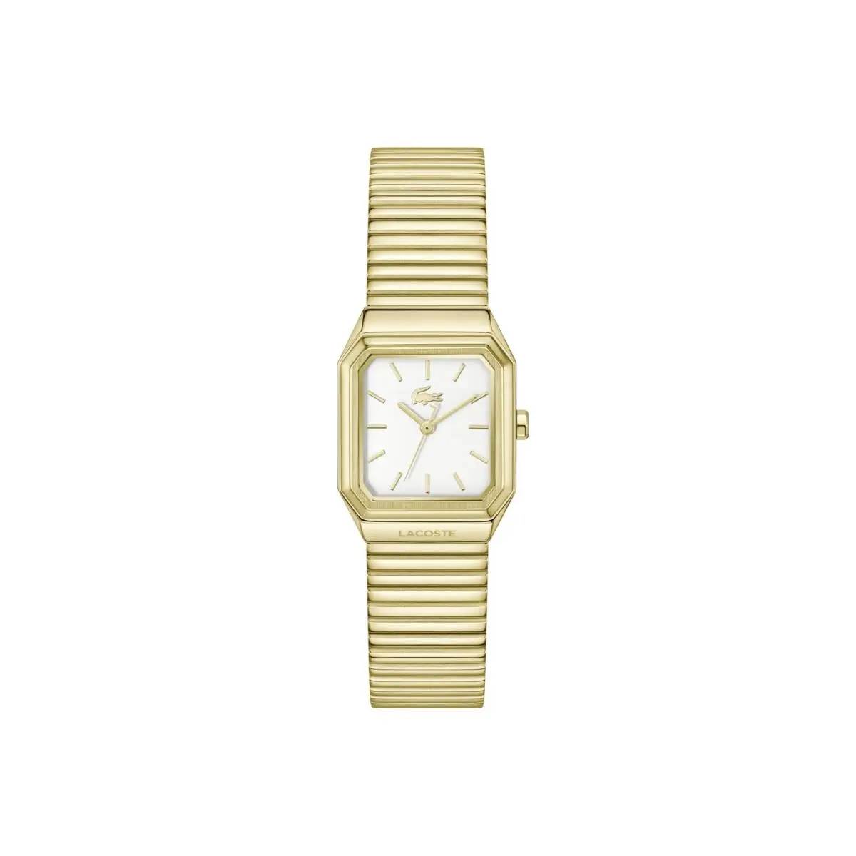 Lacoste Rene Women`s Quartz Watch - Octagonal Case and Bezel 30 x 23 Gold