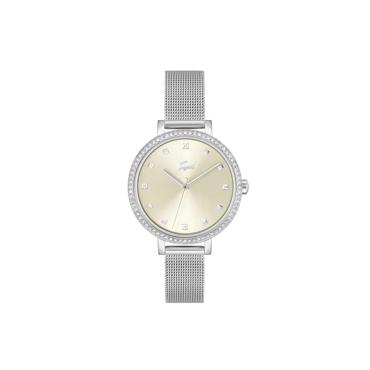 Lacoste Riga Women’s Quartz Watch - Mesh Bracelet Sunray Dial with Silver