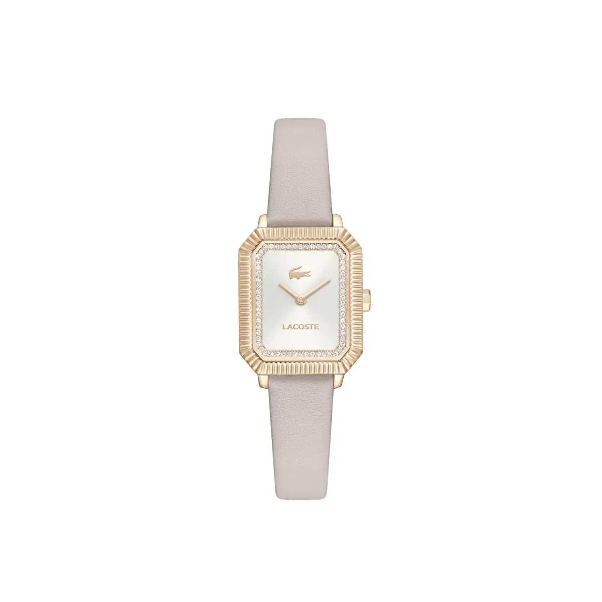 Lacoste Women`s Parisienne Quartz Leather Strap Watch 22mm Taupe