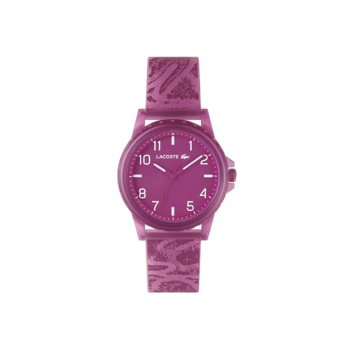 Lacoste Rider Teens 3H Quartz Watch Silicone Strap - Contemporary Pink