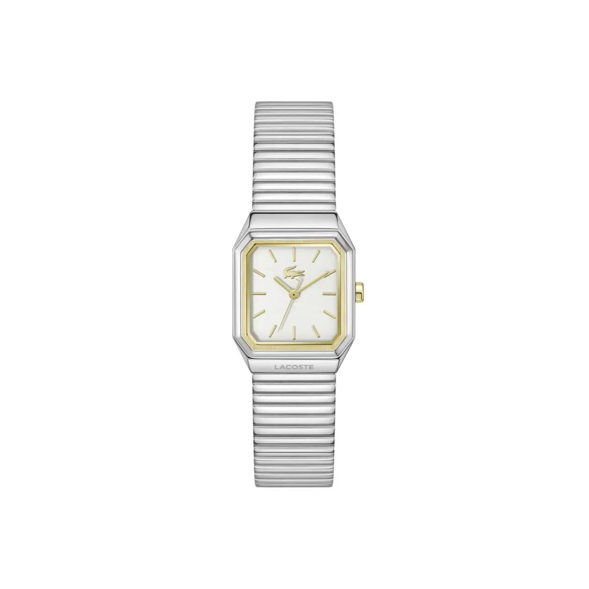 Rene Women`s Quartz Watch - Octagonal Case and Bezel Silver by Lacoste