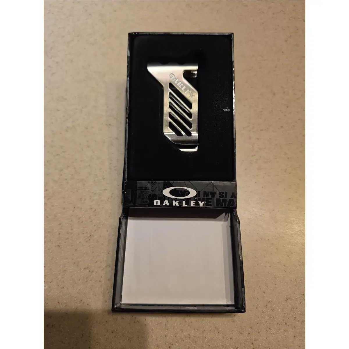 Oakley Metalworks Money Clip Silver In Storage