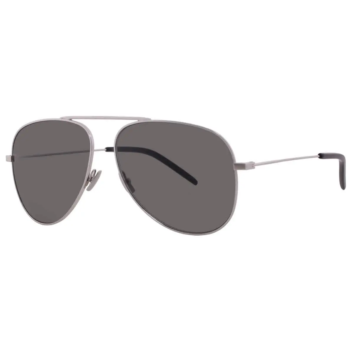 Saint Laurent Grey Pilot Unisex Sunglasses SL 800 002 59 SL 800 002 59