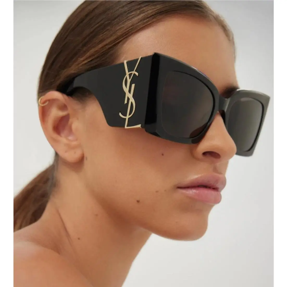 Saint Laurent SL M119 Blaze 001 Black Gold Sunglasses 54MM