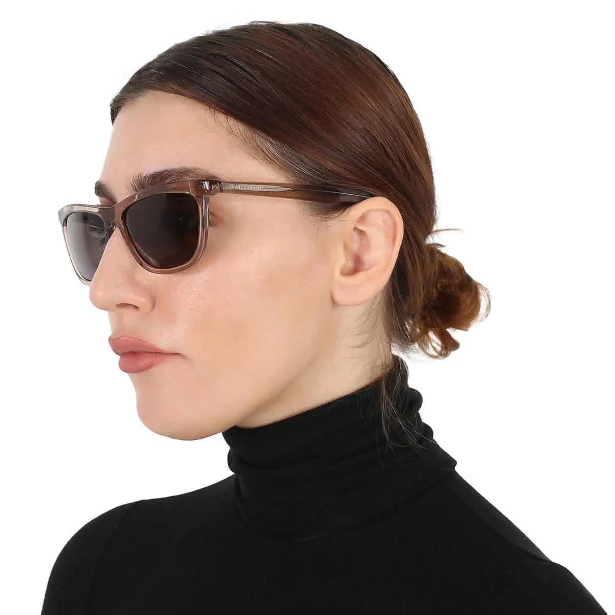 Saint Laurent Grey Cat Eye Ladies Sunglasses SL 515 006 58 SL 515 006 58