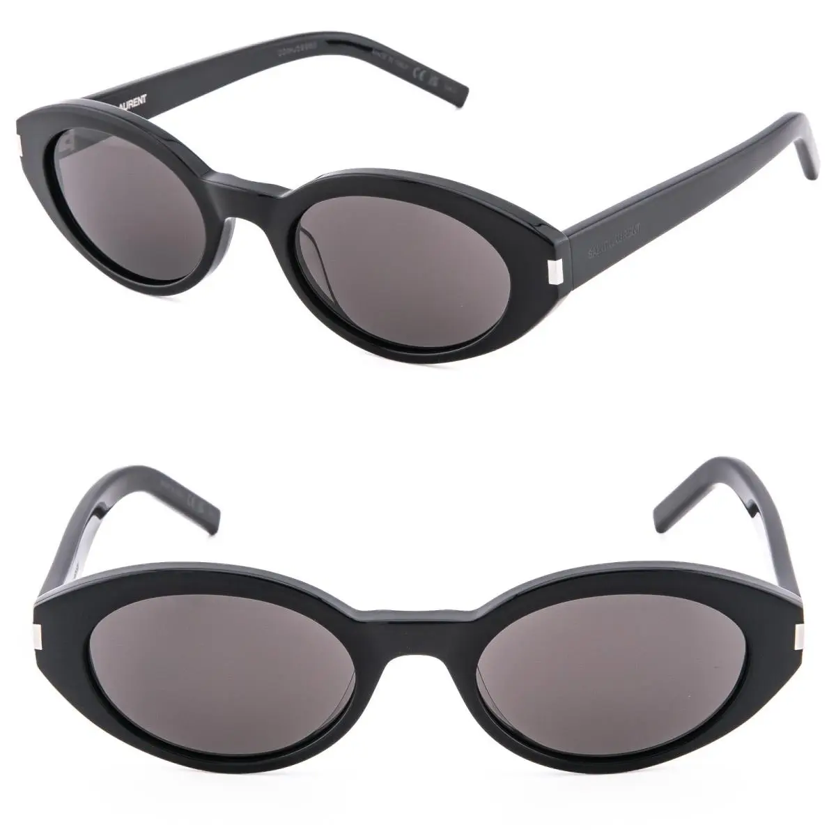 Saint Laurent Shade SL 567 SL567 Black Narrow Slim Oval Sunglasses 001
