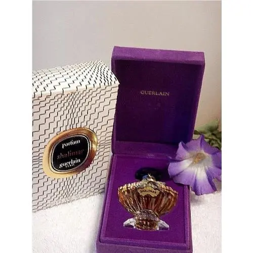 Shalimar Parfum by Guerlain 1/3 Fl. Oz. 10 ml Crystal Corded