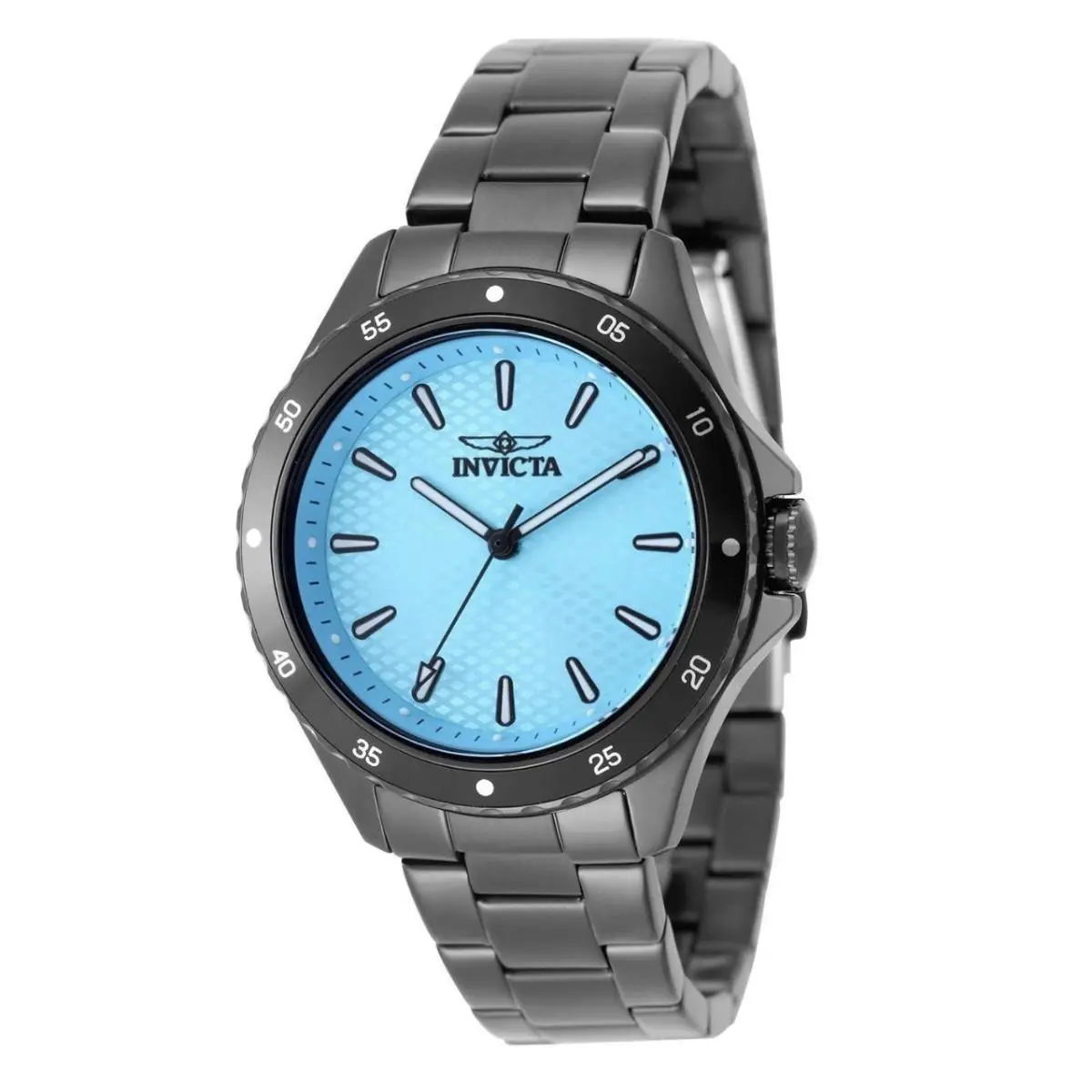 Invicta Pro Diver Lady 38mm Stainless Steel Black Tiffany Blue Dial 50860