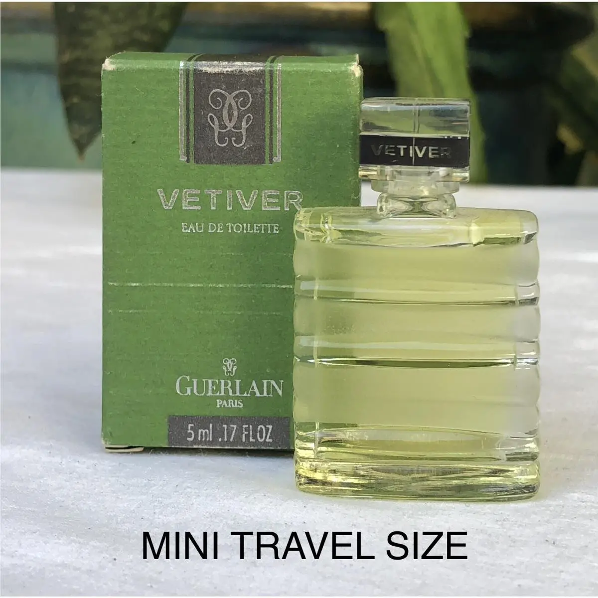 Miniature Vintage Vetiver Guerlain Men Edt 5ml Mini Travel Cologne