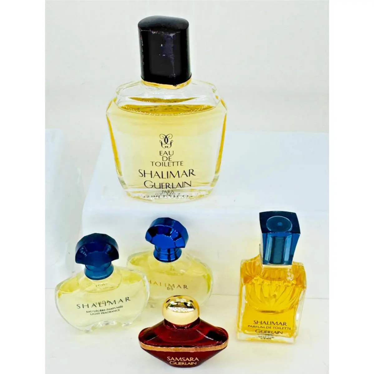 Guerlain Mini Perfume Lot Shalimar Edt Shalimar Legere Samsara Vintage Bottles