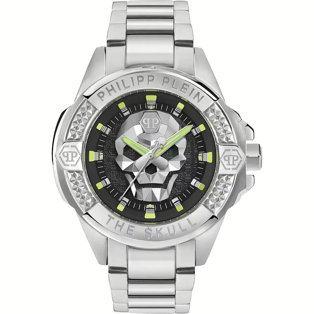 Philipp Plein Men`s Watch Analog Quartz The $kull PWAAA2725 Stainless Steel