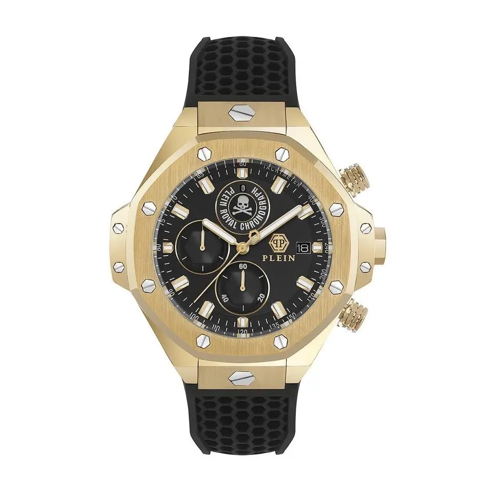 PWLFA0325 Philipp Plein Black Mens Chronograph Watch Plein Chrono Royal
