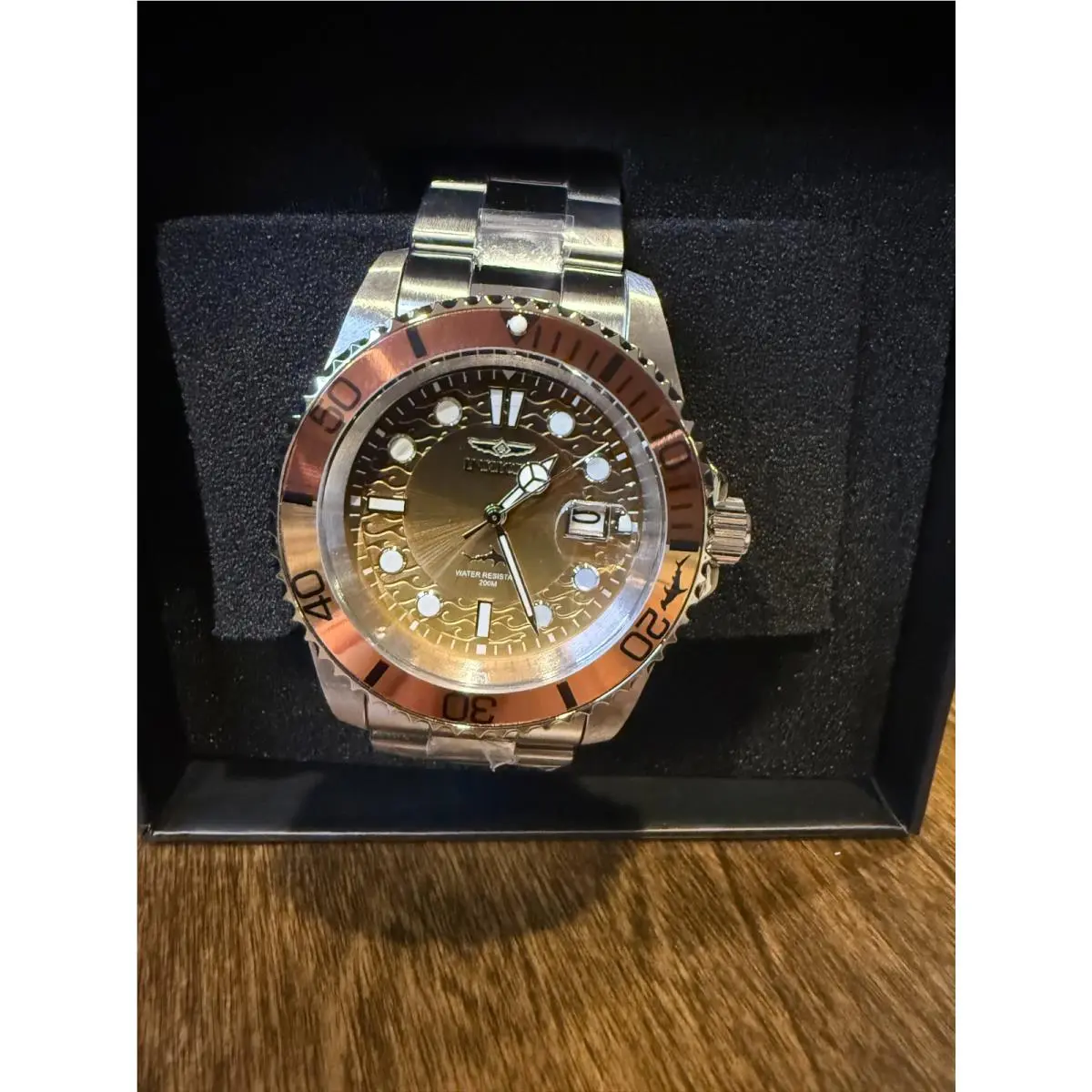 Invicta Pro Diver Vectide Men`s Watch 42mm Stainless Steel Brown Dial 50901