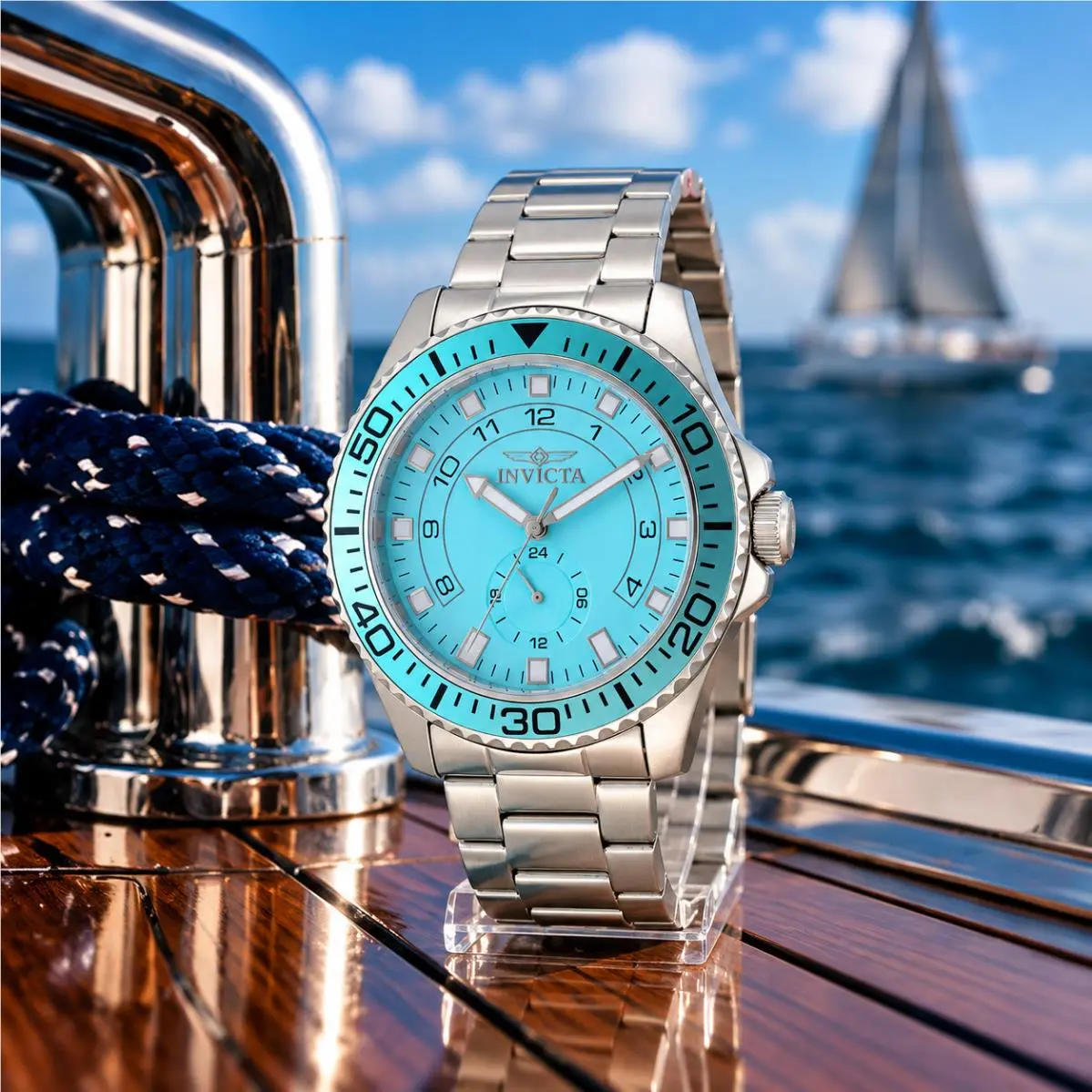 Invicta Pro Diver Command Men`s 44mm Blue Dial Quartz Diver Watch 50568