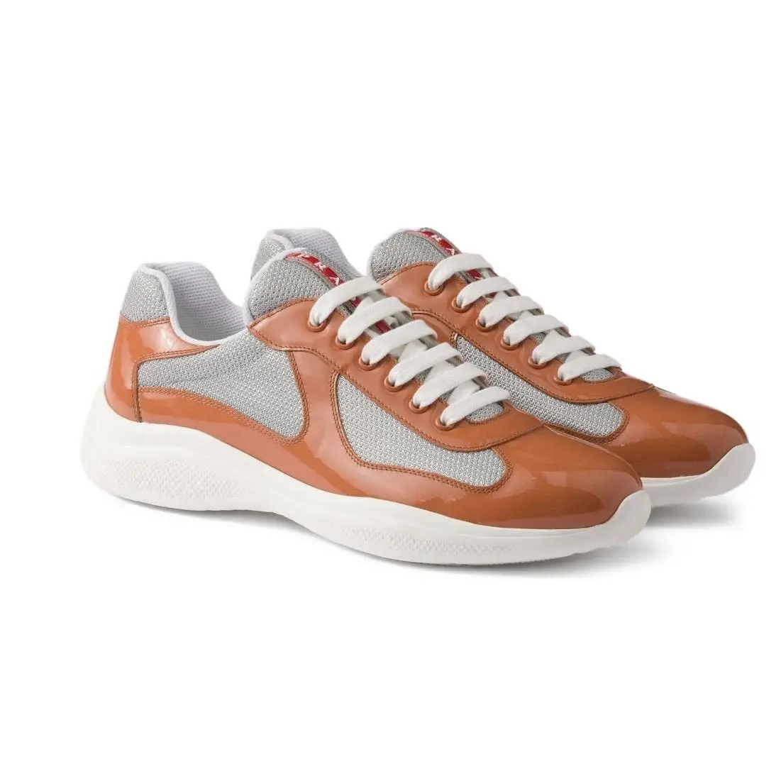 Prada America`s Cup Orange Sneakers Men’s Size US 12/EU 45