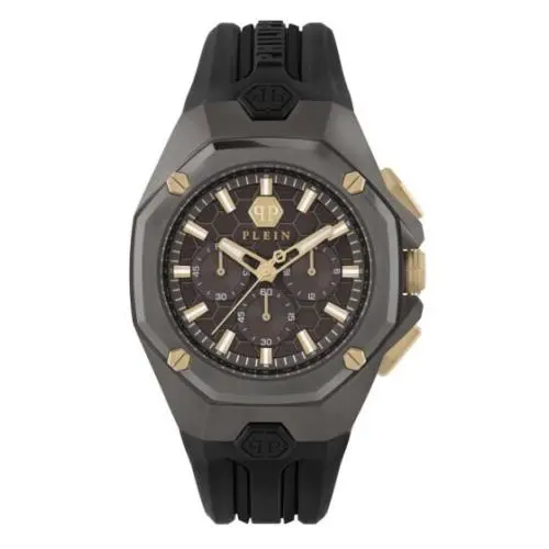 Philipp Plein Octagon PWTBA0323 Men`s Chronograph Black Analog Fashion Watch