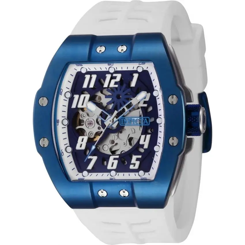 Invicta Men`s 44896 S1 Rally Automatic NH70 White Blue Dial Watch