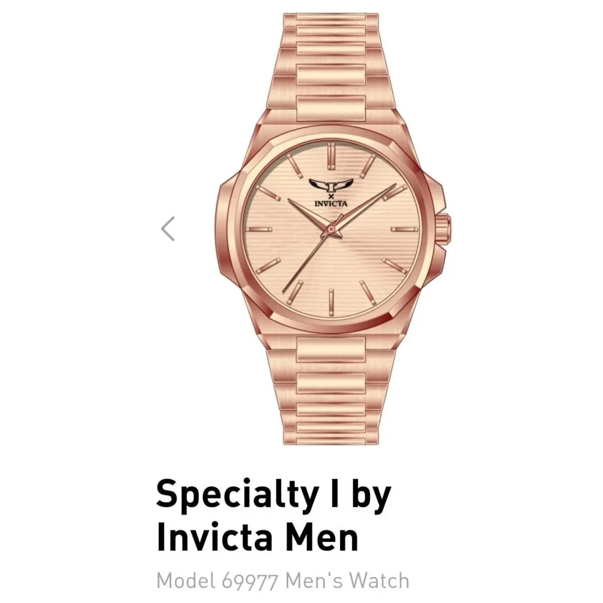69977- Invicta Specialty Mens Watch- 44mm Rose Gold