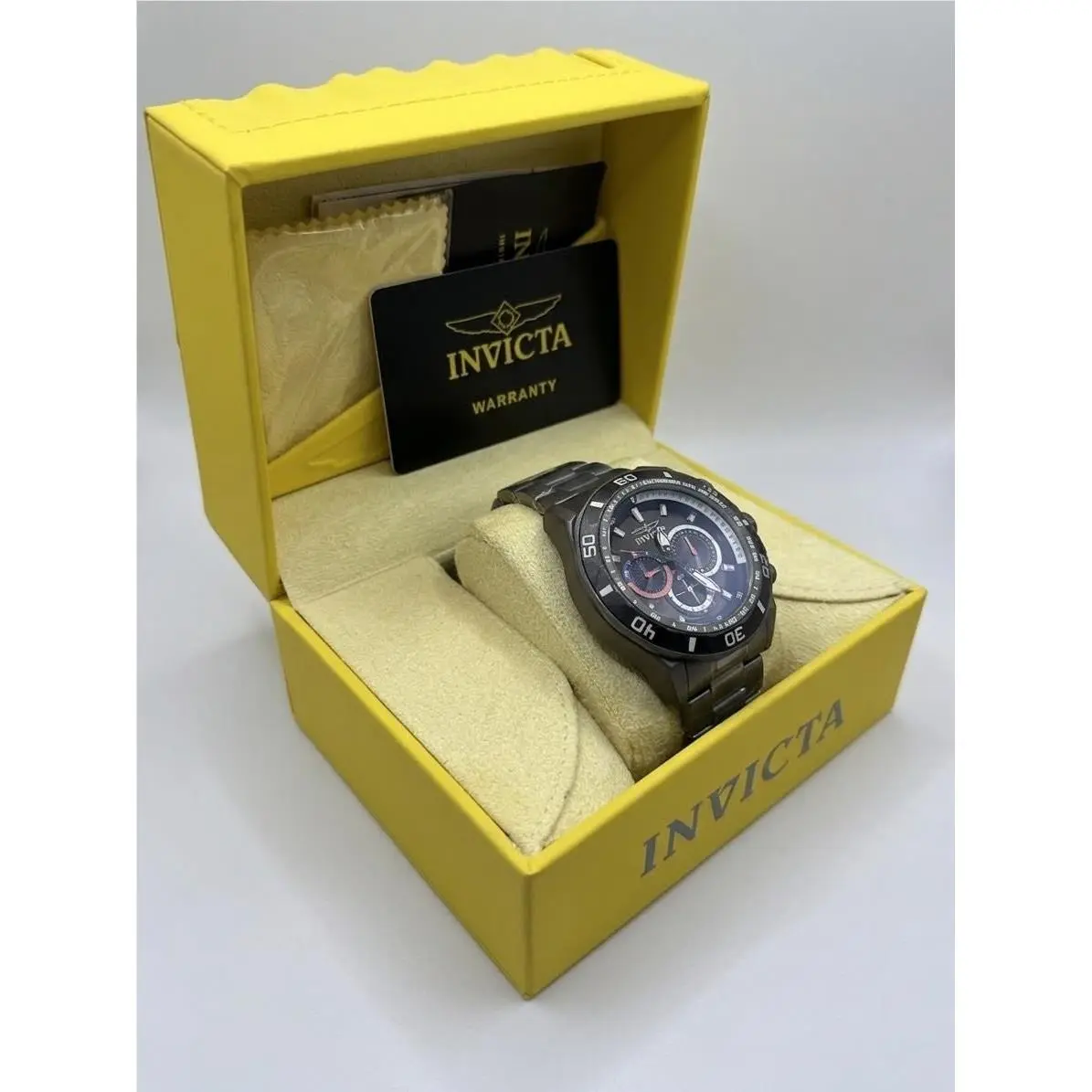 Invicta TI-22 23511 Wrist Watch Gunmetal Grey Mens Chronograph Tachymeter