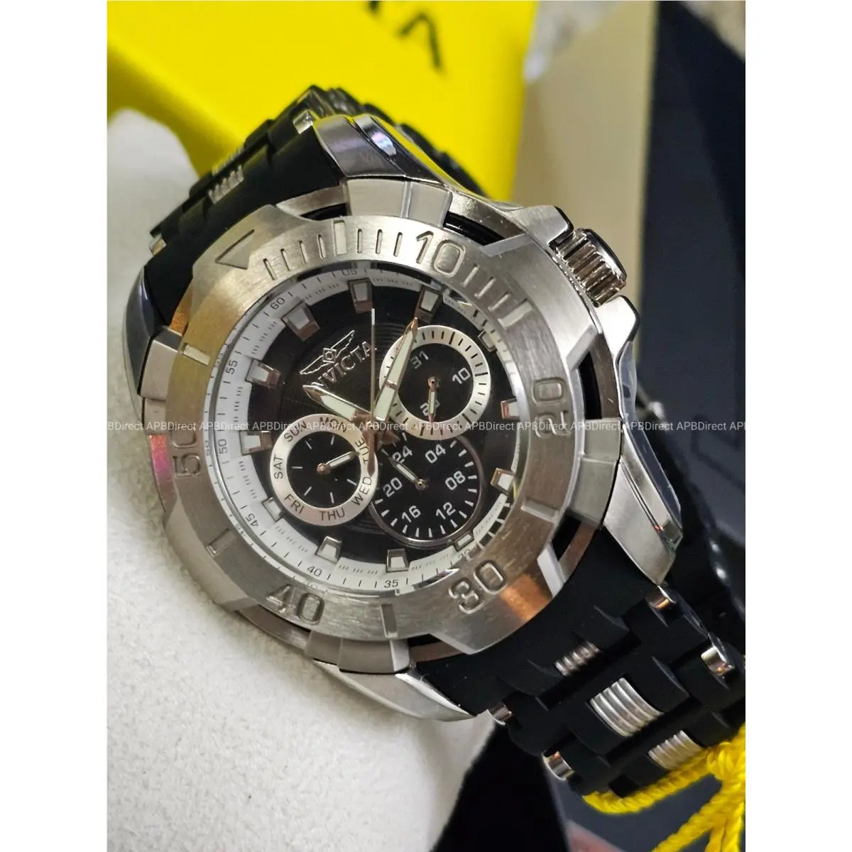 Invicta - Sea Spider - Black Silver SS Quartz Multifunction Dial - Mens Watch