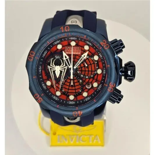 Invicta Reserve Venom Marvell Spiderman 54mm Swiss Ronda Chronograph Rare 50715