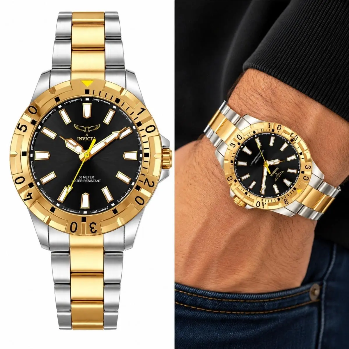 Invicta Specialty I by Invicta Men`s Watch - 42mm. Gold. Steel 69037