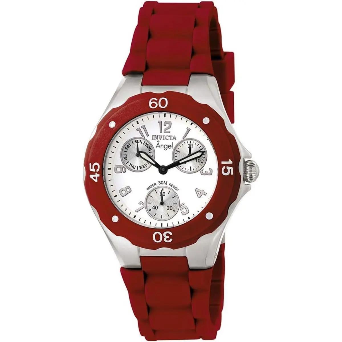 Invicta Women`s 0701 Angel Collection Red Multi-function Watch
