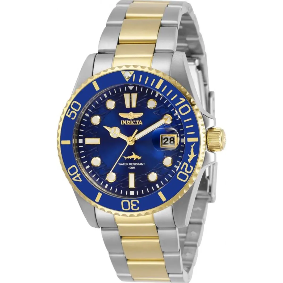 Invicta Women`s 30481 Pro Diver Quartz 3 Hand Blue Dial Watch