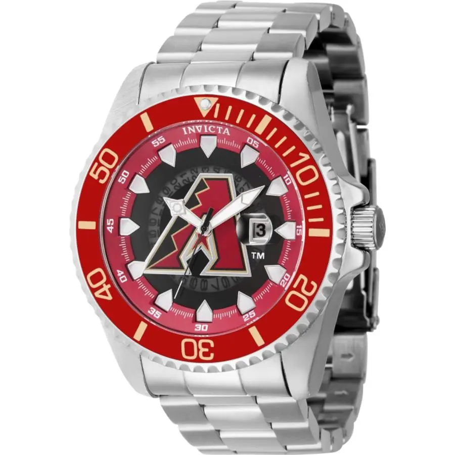 Invicta 43454 Mlb Ivory and Red and White and Black Dial 47 mm Men`s Watch