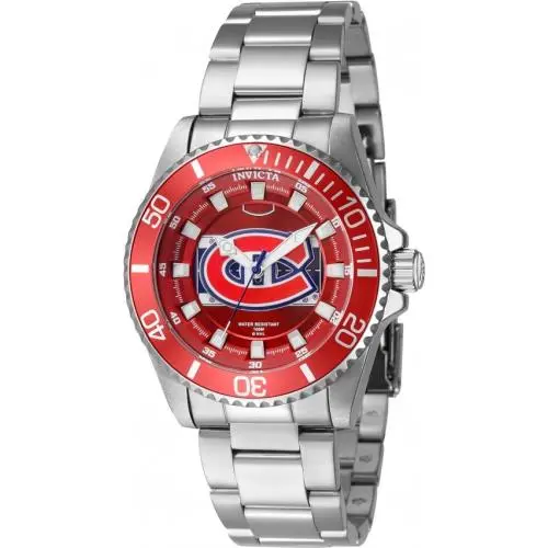 Invicta 42229 Nhl Red and Silver and White and Blue Dial 38 mm Women`s Watch