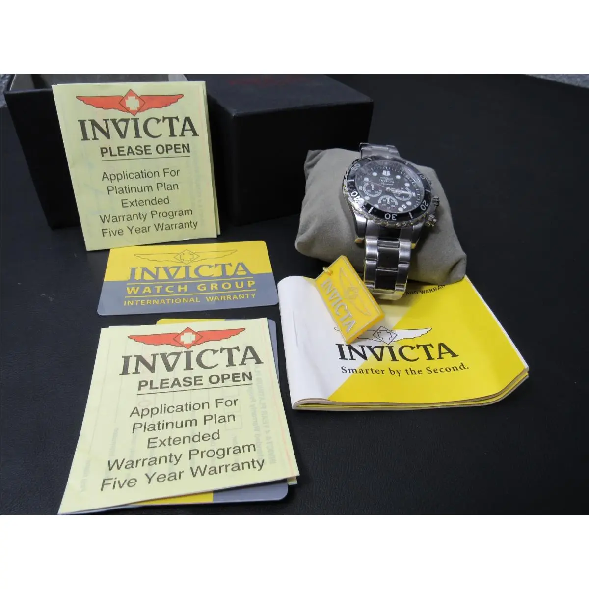 Invicta Signature II Series Watch 7366 Stainless Steel Nos Needs Battery