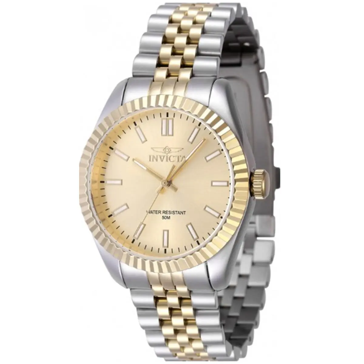 Invicta Women`s 47503 Specialty Quartz 3 Hand Gold Dial Watch