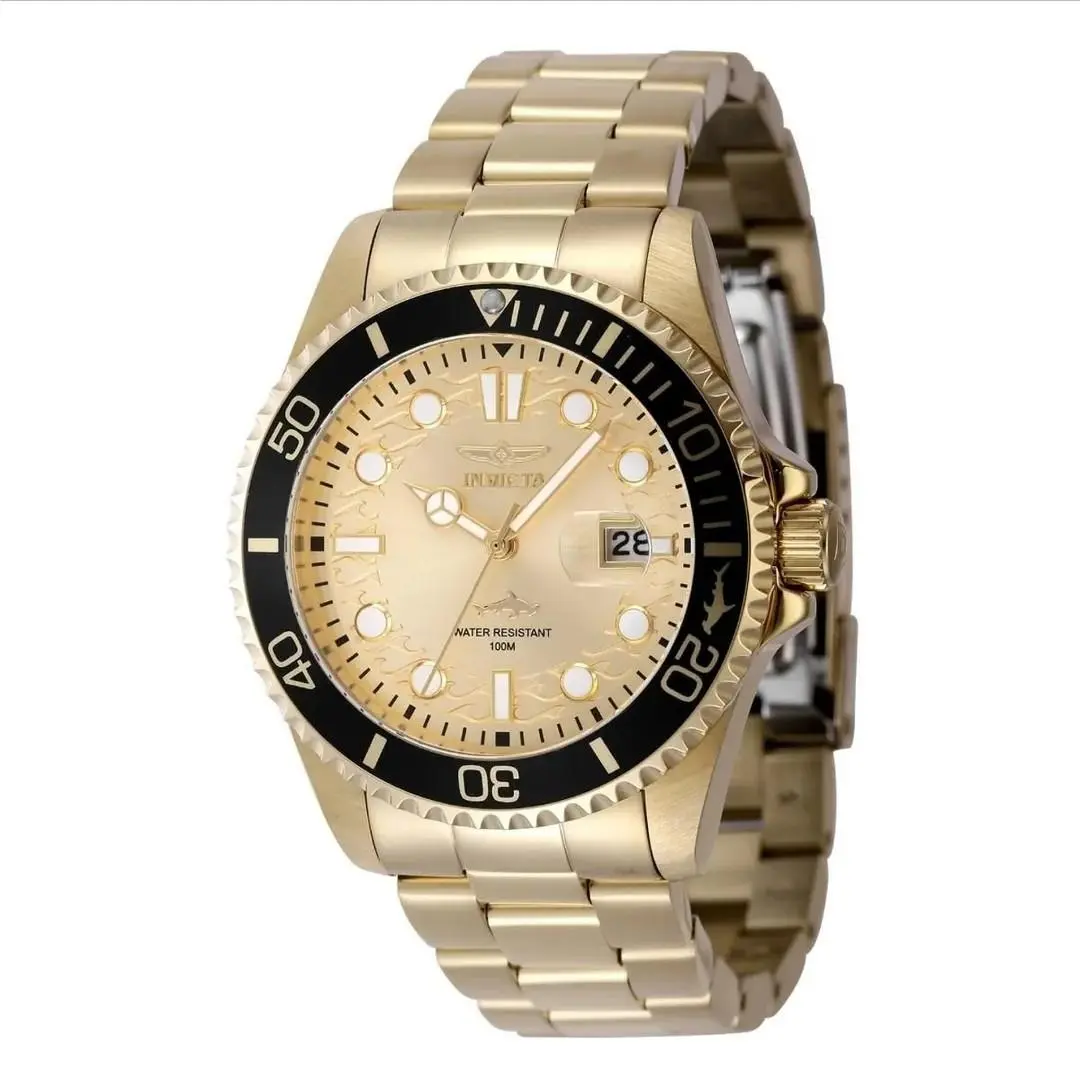 Invicta Pro Diver Latam Exclusive Men`s Watch - 43mm Gold AIC-48376