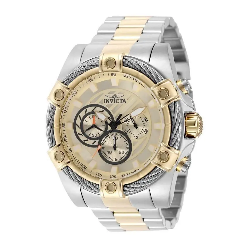 Invicta Bolt Ace Men`s Watch - 52mm Gold Steel 49747
